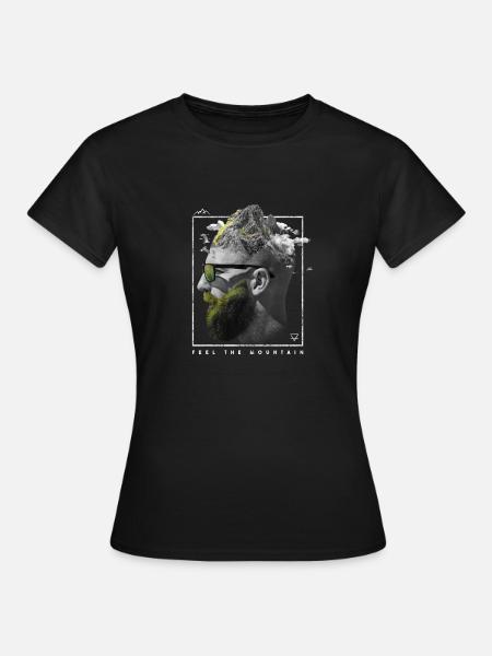 Berge im Kopf - Frauen T-Shirt - Schwarz