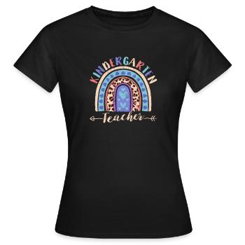 Enseignante de maternelle drôle Enseigner l’amour Inspirer - T-shirt Femme - noir - Devant - AI Model Female 172 dark (172cm)
