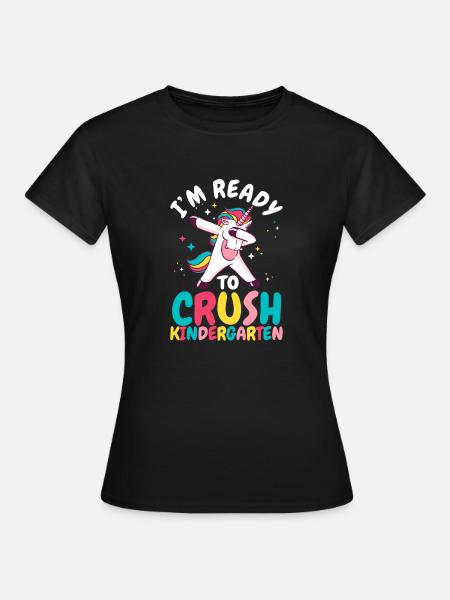 Ich bin bereit, den Kindergarten zu zerstören Lust - Frauen T-Shirt - Schwarz