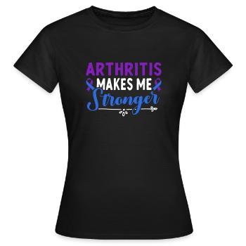 L’arthrite me rend plus conscient de - T-shirt Femme - noir - Devant - AI Model Female 172 dark (172cm)