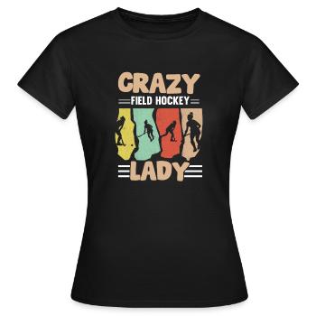Hockey sur gazon Lady Enthusiast Defender assiste Spor - T-shirt Femme - noir - Devant - AI Model Female 172 dark (172cm)