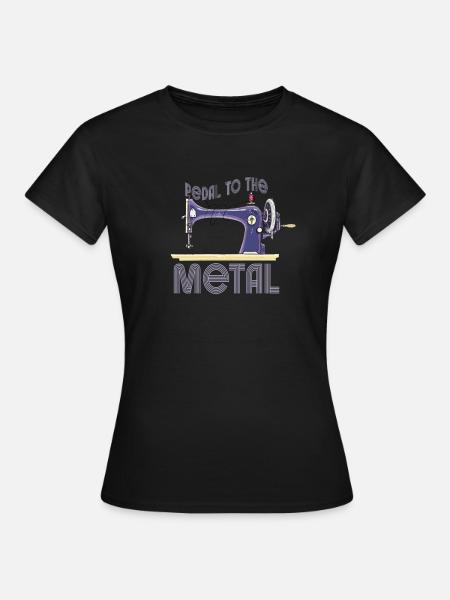Pedal zur Metallnähmaschine - Frauen T-Shirt - Schwarz