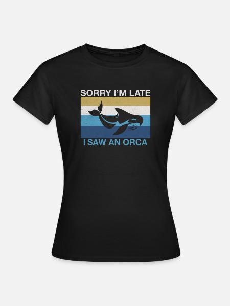 Orca Wal Geschenke - Frauen T-Shirt - Schwarz