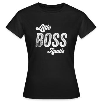 Funny Aunt - Women's T-Shirt - black - Front - AI Model Female 172 dark (172cm)