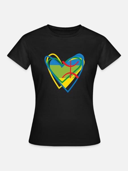 Ich bin Kabylen in meinem Herzen AMAZIGH - Frauen T-Shirt - Schwarz