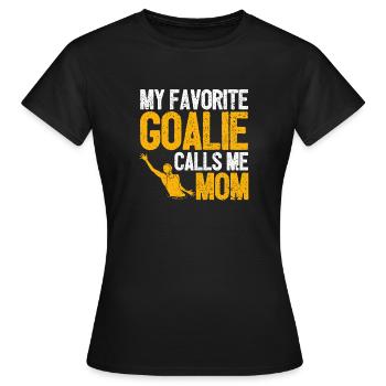 Mon gardien de but préféré m’appelle Mama Water Polo - T-shirt Femme - noir - Devant - AI Model Female 172 dark (172cm)