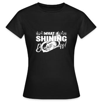What A Shining Brass Mass Baritone Bass Gifts - Frauen T-Shirt - Schwarz - Vorne - AI Model Female 172 dark (172cm)