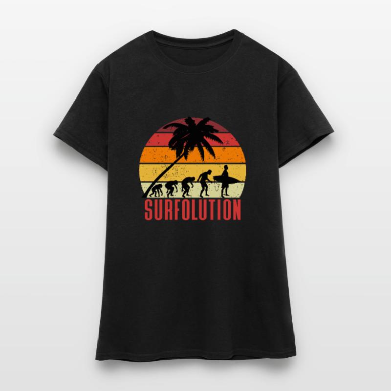 Surf Evolution Surfolution Frauen T-Shirt