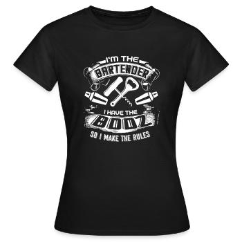 Bartender I'm The Bartender - Women's T-Shirt - black - Front - AI Model Female 172 dark (172cm)