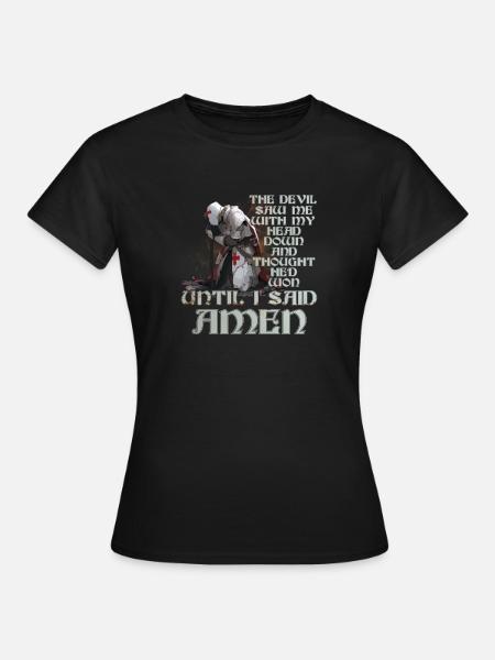 Il diavolo mi vide pensando di aver vinto il gioco di parole biblico di Gesù - Dame-T-shirt - sort