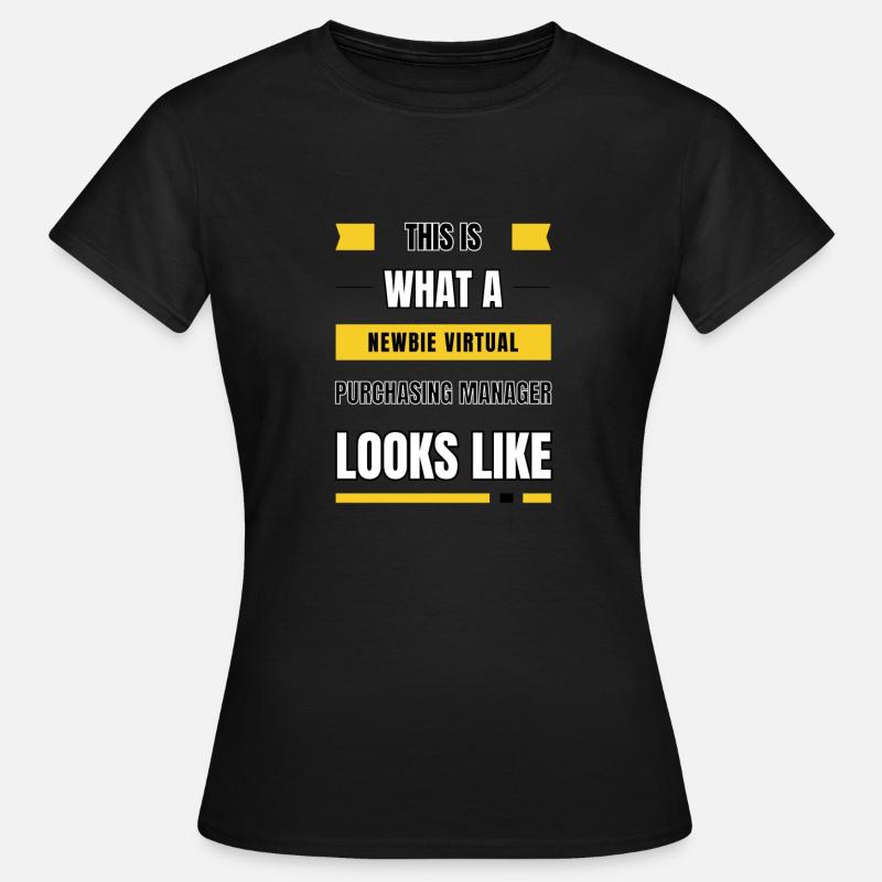 Newbie virtual purchasing manager - Women's T-Shirt - black