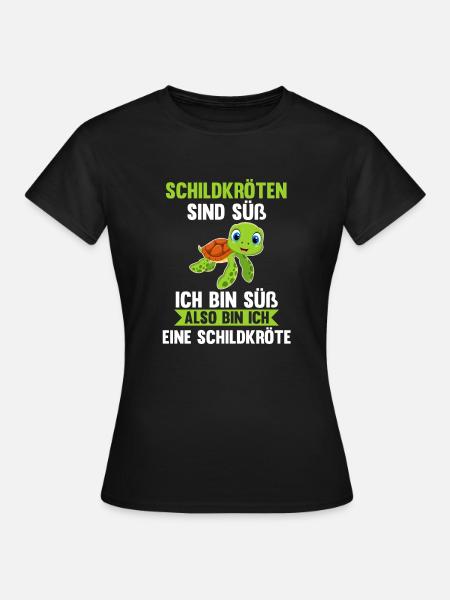 Schildkröte Schildkröten - Frauen T-Shirt - Schwarz
