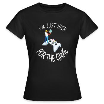 Gamer PC-Spiele Computerspiel Konsole Geschenkidee - Frauen T-Shirt - Schwarz - Vorne - AI Model Female 172 dark (172cm)