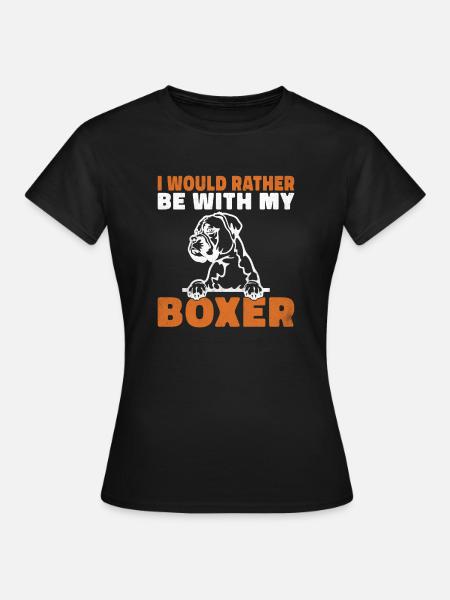 Cadeaux Boxer Dog - T-shirt Femme - noir