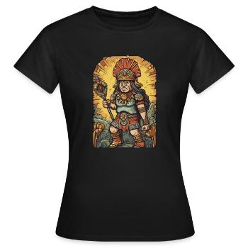 Inka-Krieger - Frauen T-Shirt - Schwarz - Vorne - AI Model Female 172 dark (172cm)