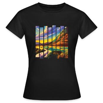 Randonnée en montagne Randonneurs en montagne Randonnées en montagne - T-shirt Femme - noir - Devant - AI Model Female 172 dark (172cm)