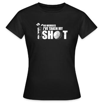 Hilarious Golfing Mockery Leisure Sarcasm - Women's T-Shirt - black - Front - AI Model Female 172 dark (172cm)