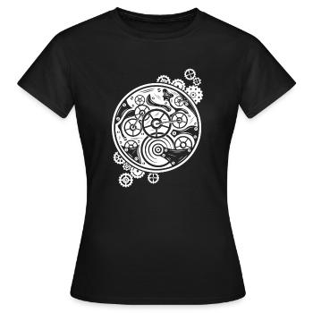 Humorvoll backe ich, weil es wichtig ist, Leute zu schlagen - Frauen T-Shirt - Schwarz - Vorne - AI Model Female 172 dark (172cm)