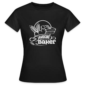 Baker Hardcore Baker - Women's T-Shirt - black - Front - AI Model Female 172 dark (172cm)