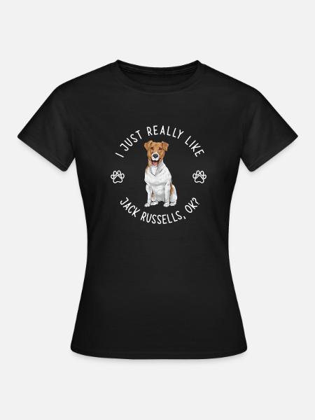 Jack Russell Terrier - Frauen T-Shirt - Schwarz