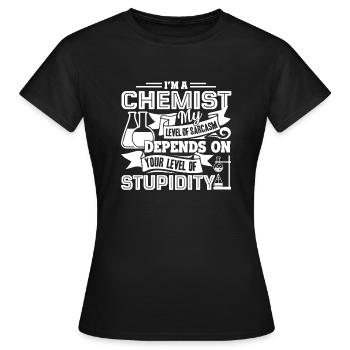 Chemist I'm A Chemist - Women's T-Shirt - black - Front - AI Model Female 172 dark (172cm)