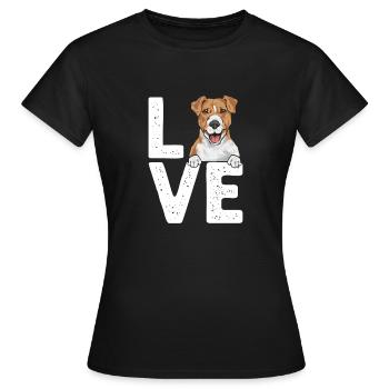 Jack Russell Terrier - Frauen T-Shirt - Schwarz - Vorne - AI Model Female 172 dark (172cm)