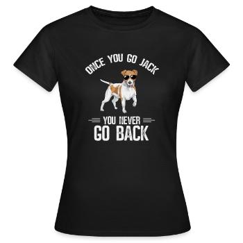 Jack Russell Terrier - Frauen T-Shirt - Schwarz - Vorne - AI Model Female 172 dark (172cm)