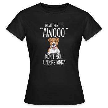 Jack Russell Terrier - Frauen T-Shirt - Schwarz - Vorne - AI Model Female 172 dark (172cm)