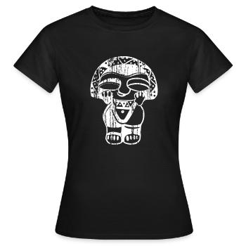 Taino Taina Mondgöttin Taina Puerto Rico Boricua - Frauen T-Shirt - Schwarz - Vorne - AI Model Female 172 dark (172cm)