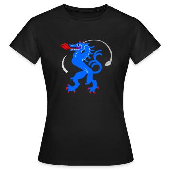 Panthère professionnelle de golf - T-shirt Femme - noir - Devant - AI Model Female 172 dark (172cm)