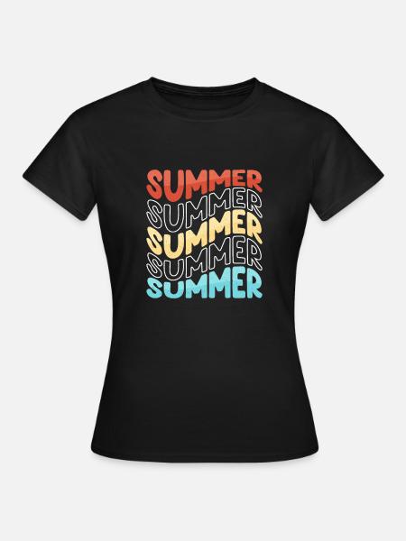 Summer - Frauen T-Shirt - Schwarz