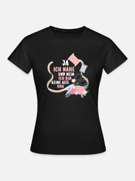 Näher Schneiderin - Frauen T-Shirt - Schwarz