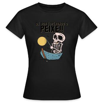 De Boa Esperando o Peixe - Frauen T-Shirt - Schwarz - Vorne - AI Model Female 172 dark (172cm)