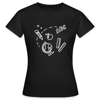 Formation - pour les tireurs ABC - T-shirt Femme - noir - Devant - AI Model Female 172 dark (172cm)