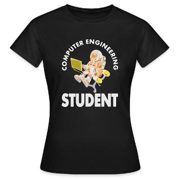 Informaticien Informatique Programme étudiant en informatique Cadeau - T-shirt Femme - noir - Devant - AI Model Female 172 dark (172cm)