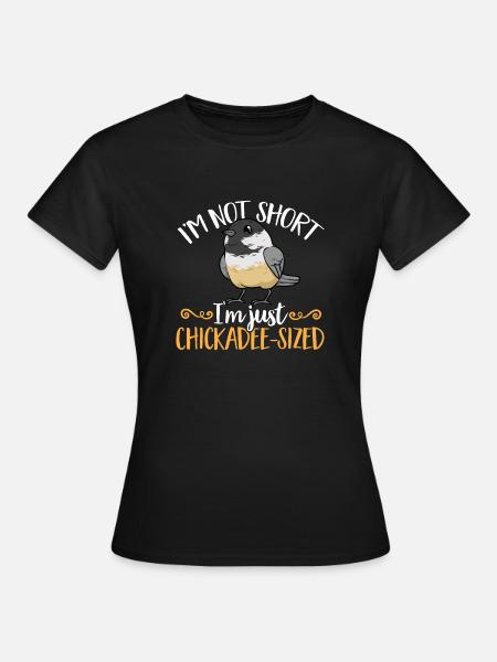 Meise Vogel Chickadee Vogelbeobachtung - Frauen T-Shirt - Schwarz