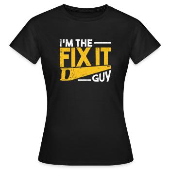 I'm the repairer type repair worker - Women's T-Shirt - black - Front - AI Model Female 172 dark (172cm)