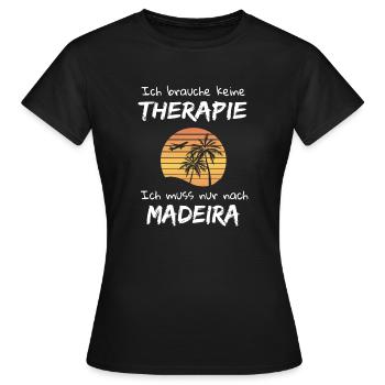 Madère Vacances Île Atlantique Portugal Cadeau - T-shirt Femme - noir - Devant - AI Model Female 172 dark (172cm)