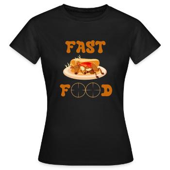 Jagd - Frauen T-Shirt - Schwarz - Vorne - AI Model Female 172 dark (172cm)