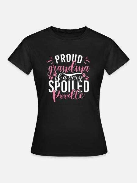 Poodle Gifts - Frauen T-Shirt - Schwarz
