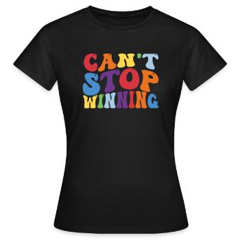 Ich kann nicht aufhören zu gewinnen - Frauen T-Shirt - Schwarz - Vorne - AI Model Female 172 dark (172cm)