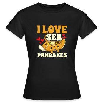 Raies pastenagues, raies manta, raies océaniques, raies - T-shirt Femme - noir - Devant - AI Model Female 172 dark (172cm)