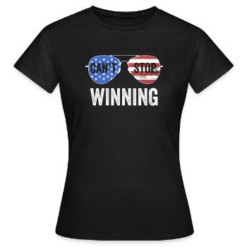 Ich kann nicht aufhören zu gewinnen - Frauen T-Shirt - Schwarz - Vorne - AI Model Female 172 dark (172cm)