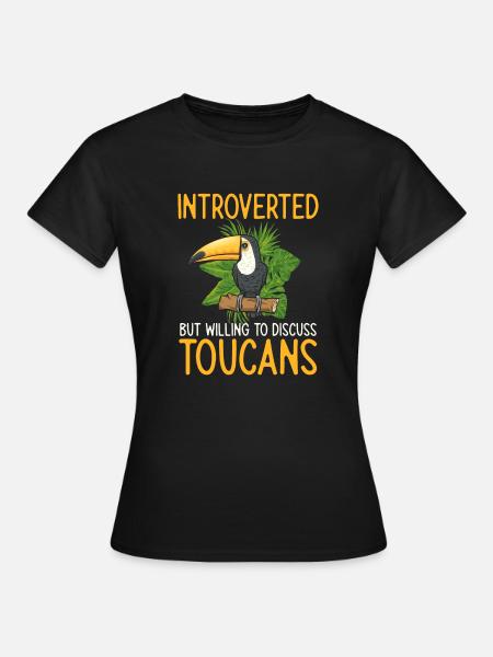 Tukan Vogel Regenwald - Frauen T-Shirt - Schwarz
