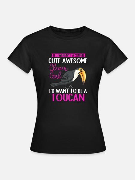 Tukan Vogel Regenwald - Frauen T-Shirt - Schwarz