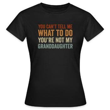 Pas ma petite-fille - T-shirt Femme - noir - Devant - AI Model Female 172 dark (172cm)