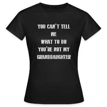Pas ma petite-fille - T-shirt Femme - noir - Devant - AI Model Female 172 dark (172cm)