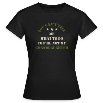 Pas ma petite-fille - T-shirt Femme - noir - Devant - AI Model Female 172 dark (172cm)