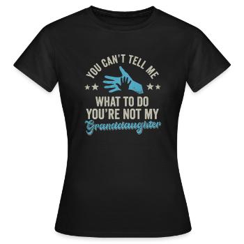 Pas ma petite-fille - T-shirt Femme - noir - Devant - AI Model Female 172 dark (172cm)