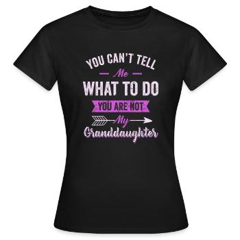 Nicht meine Enkelin - Frauen T-Shirt - Schwarz - Vorne - AI Model Female 172 dark (172cm)